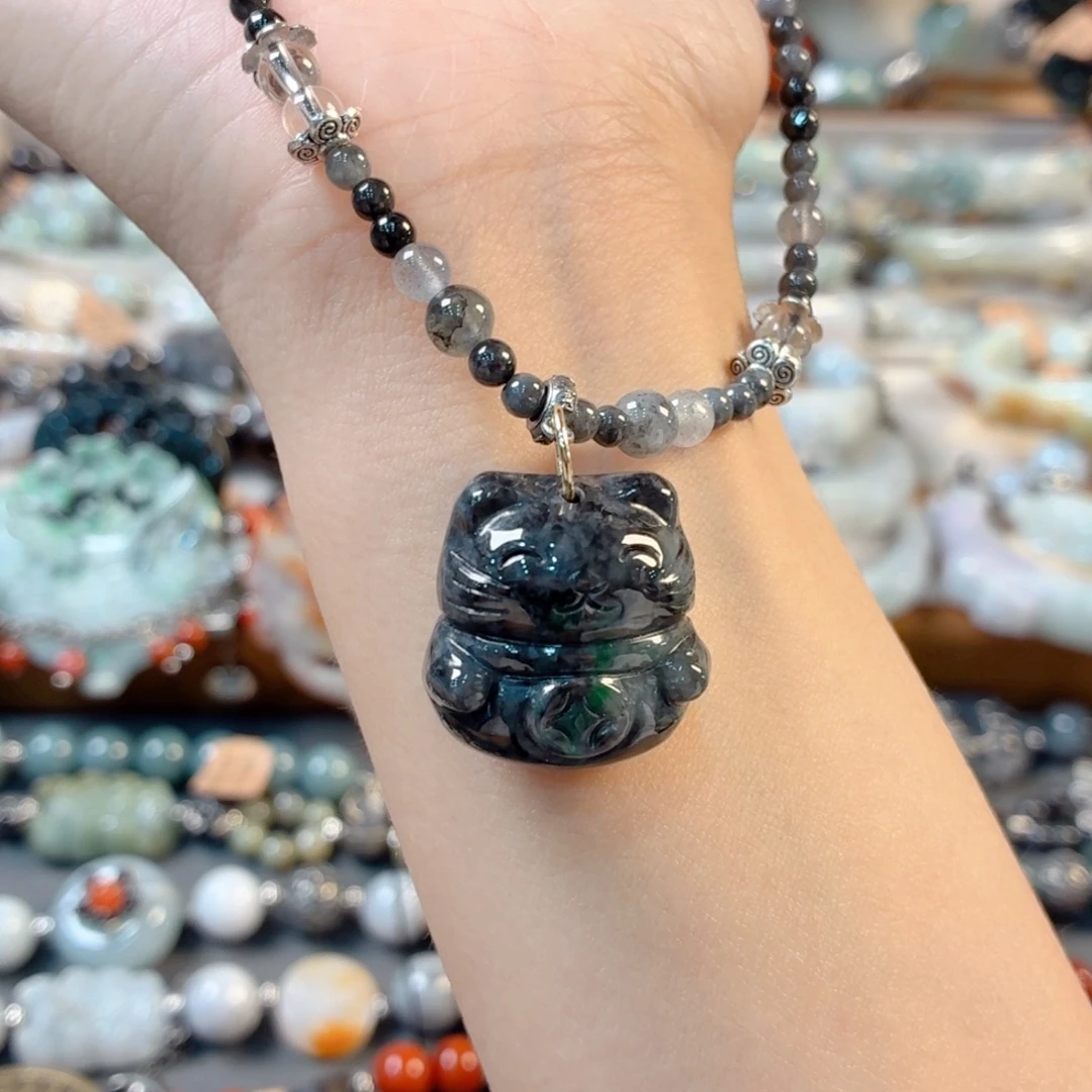 Y***。未镶嵌手链翡翠手串