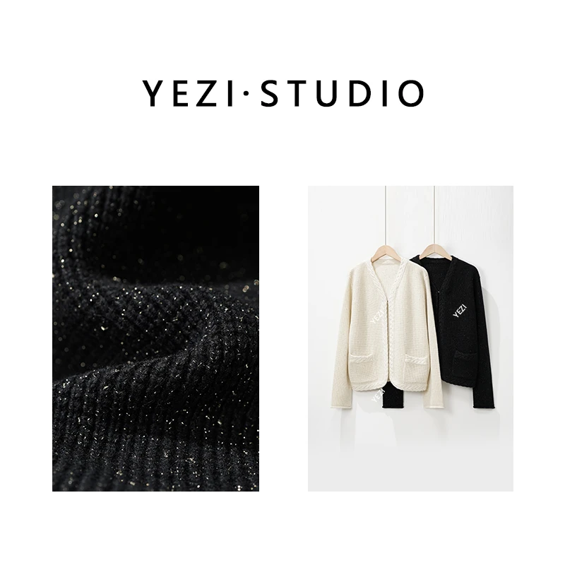 【精致主义】香家经典羊绒小外套金线羊绒双面织开衫外套25319004