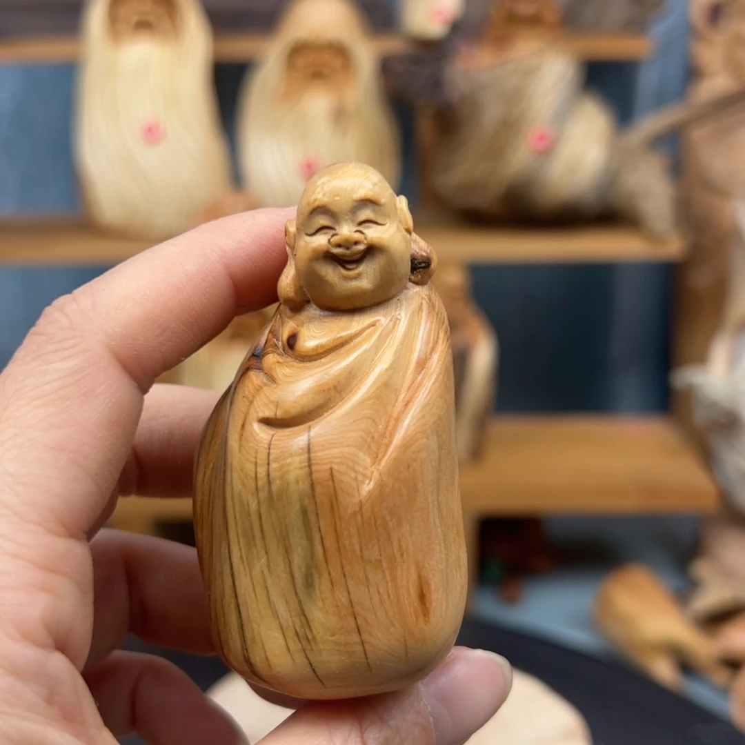 木崖柏木摆件手把件