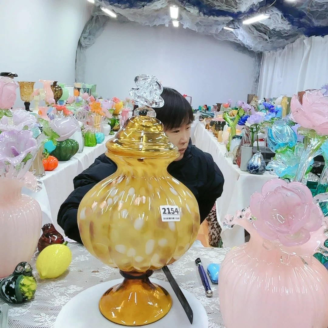 安妮家居琉璃花瓶摆件