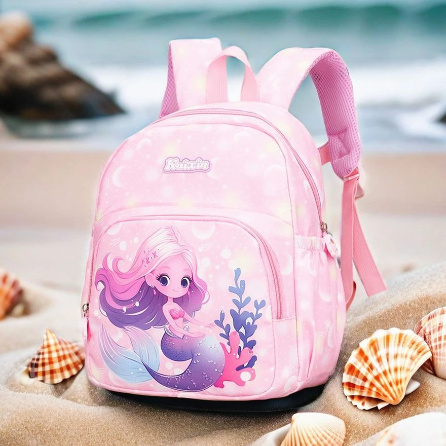 超轻儿童女孩3-6岁宝宝公主可爱美人鱼幼儿园小中大班双背包