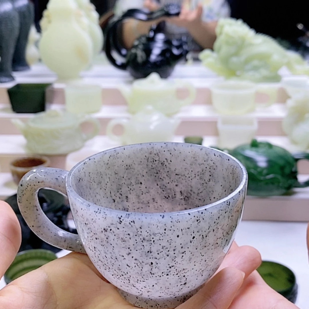 【闪购商品】未镶嵌和田玉摆件咖啡杯