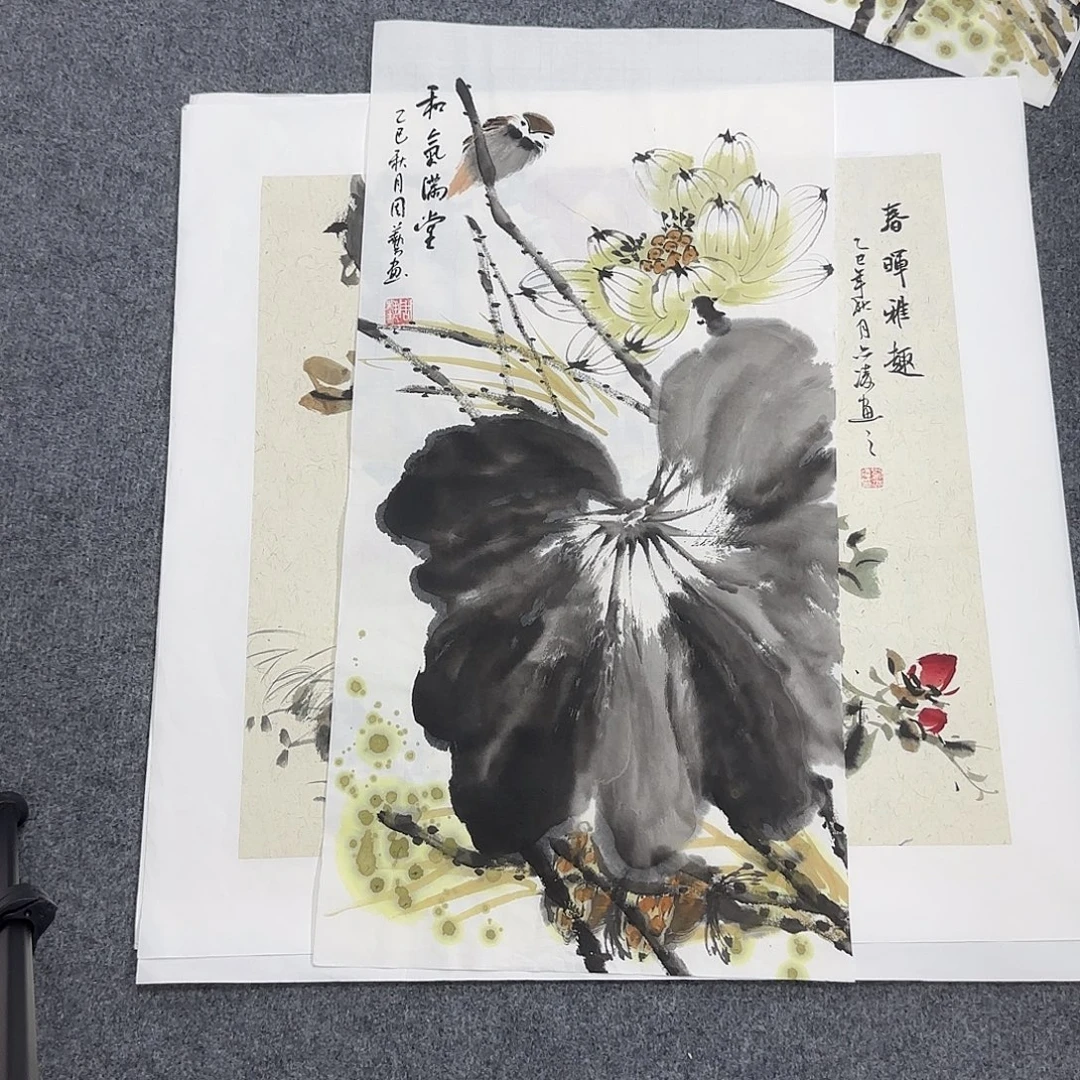 国画68*35纯手绘刘亦凌