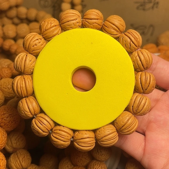 _***鱼吊坠桃核金丹手串