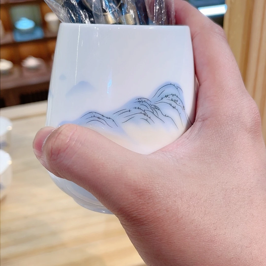 杯羊脂玉瓷羊脂玉瓷