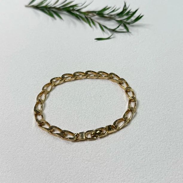 95新 DIOR/迪奥 【六六中古】孤品复古手链te4206手围18