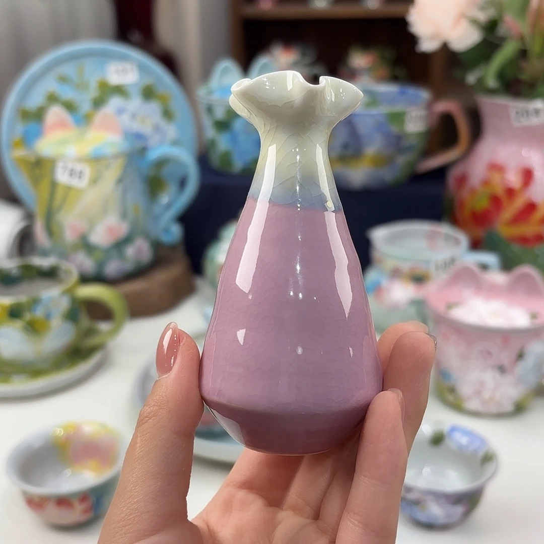 景德镇手绘高温釉下彩陶瓷茶具