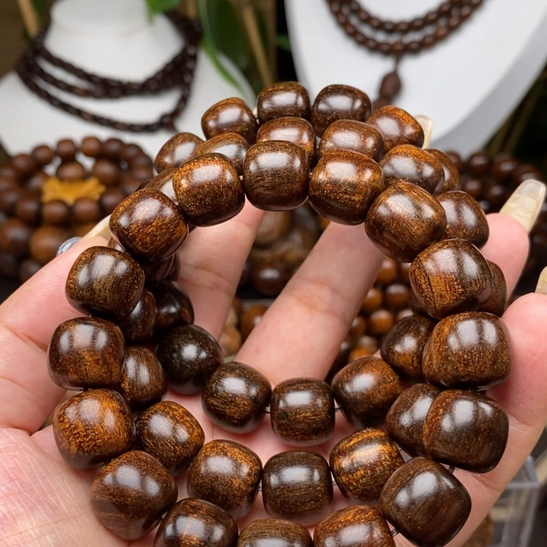 贡木手串/手链贡木1314墨绿雪花龙