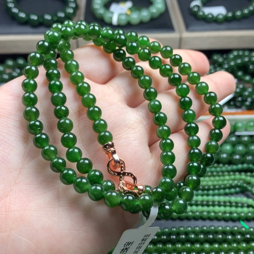 【闪购商品】和田玉（碧玉）颈饰未镶嵌6m