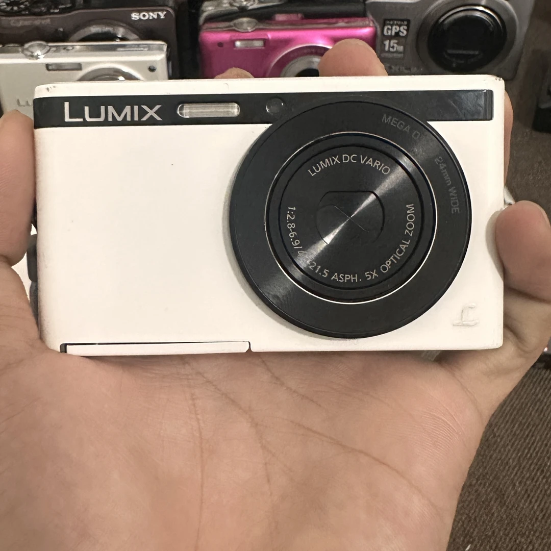 95新 Panasonic/松下 xs1稀有奶白色数码相机1610万像素5倍光变