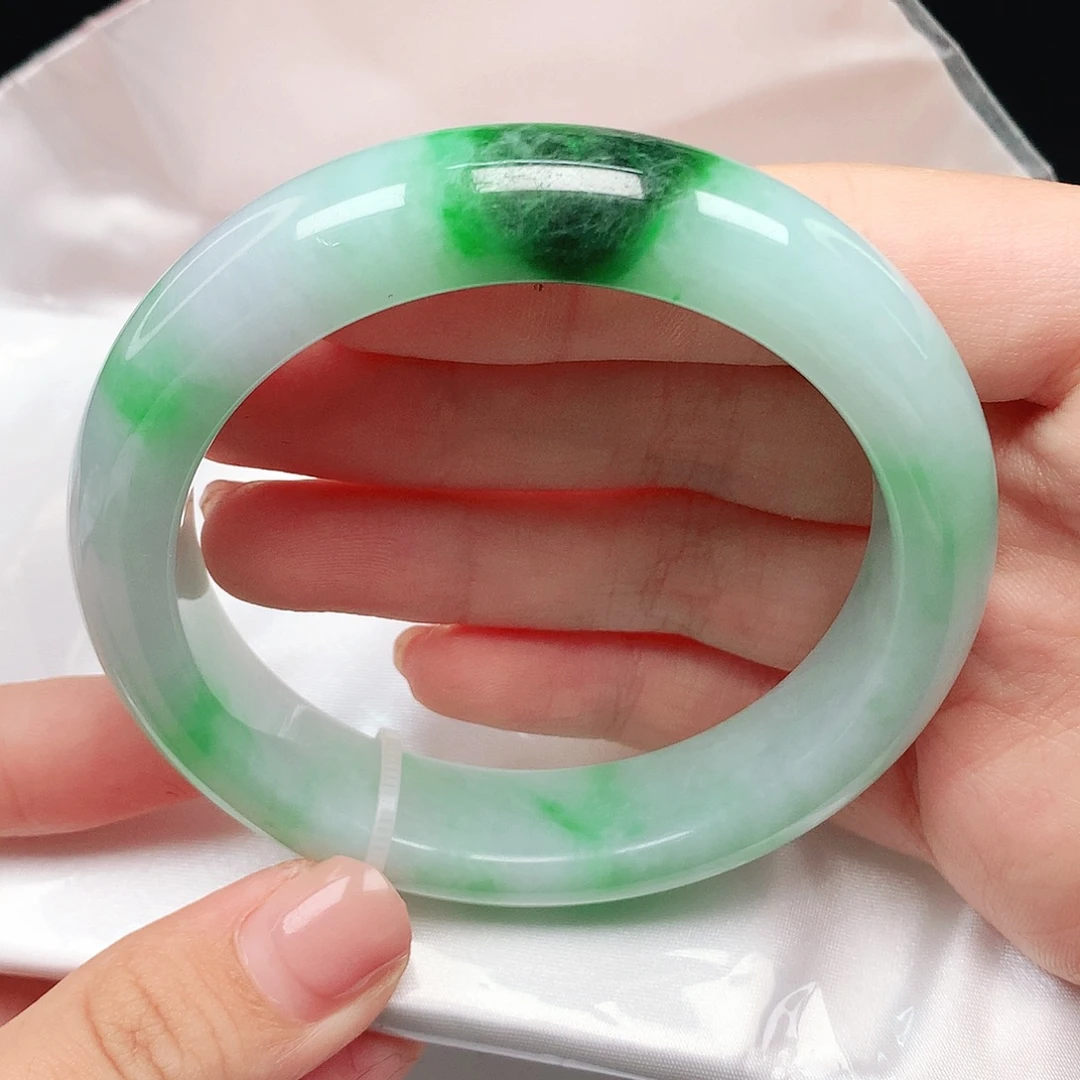 未镶嵌手镯翡翠58圈