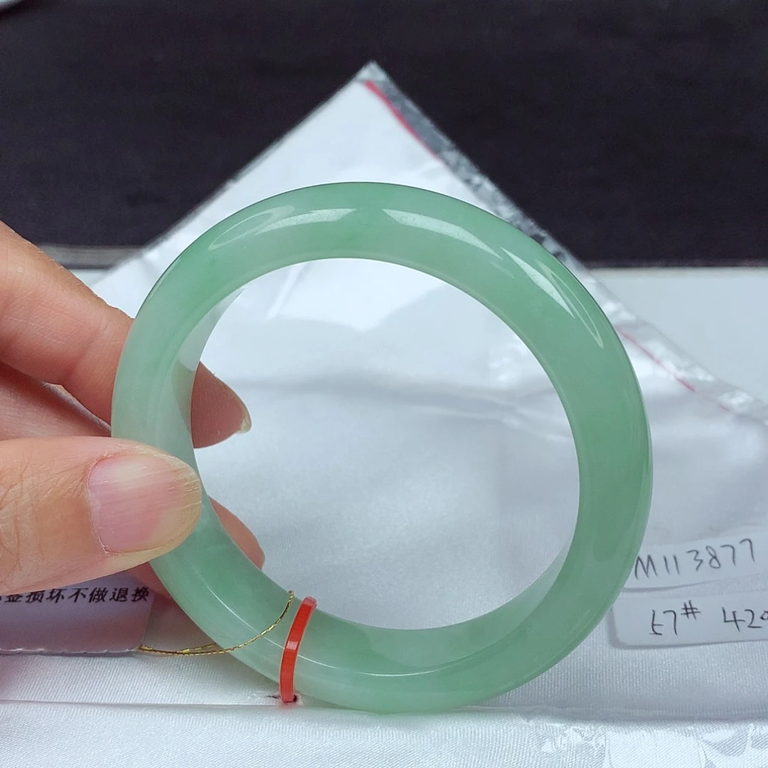 未镶嵌手镯翡翠57圈3877