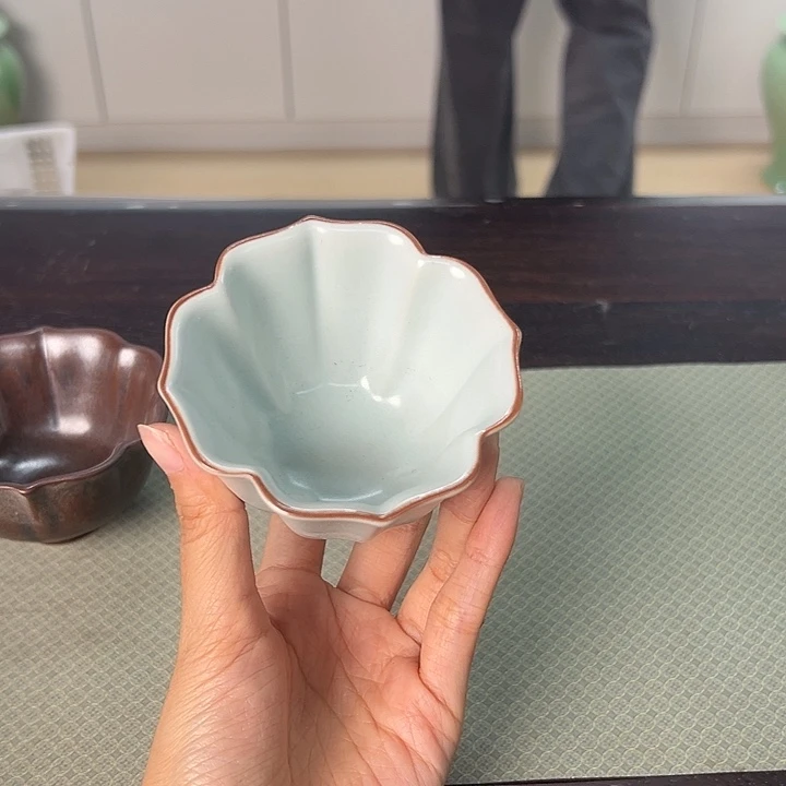 龙泉云间青瓷小米茶器