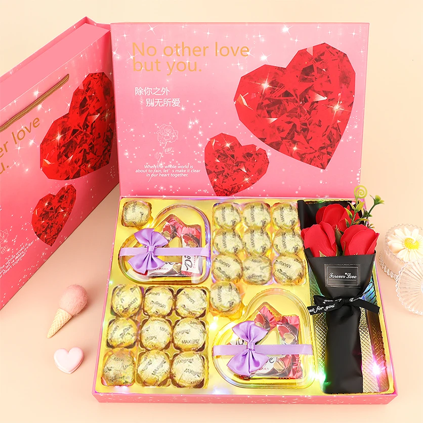 七夕情人节巧克力礼盒花束送女生女朋友纪念日生日礼物