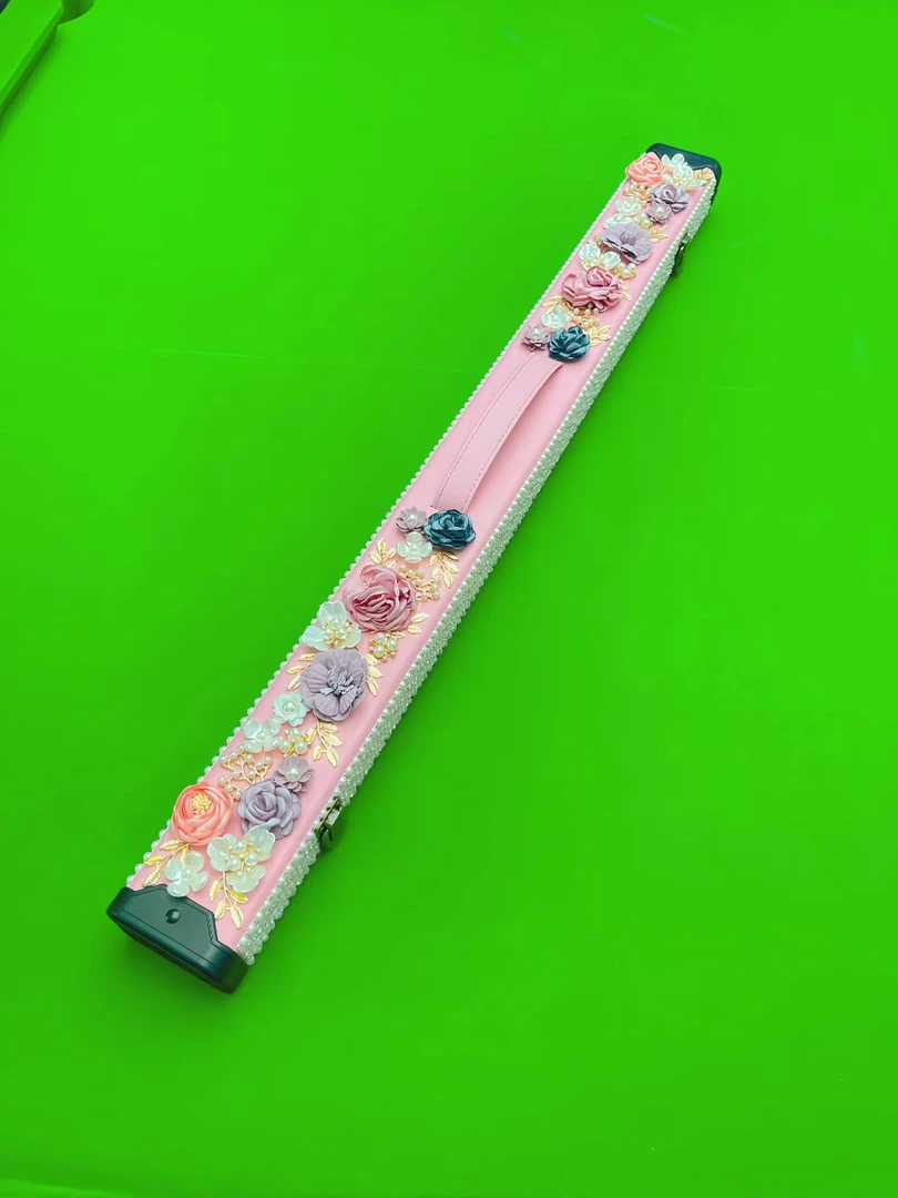 粉色花台球杆桶大头杆小头杆1/2杆桶卡通花朵台球杆桶超美超可爱