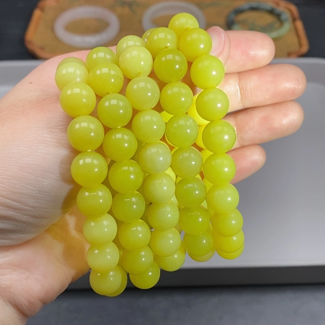 【闪购商品】未镶嵌岫玉手串拍一单一串901