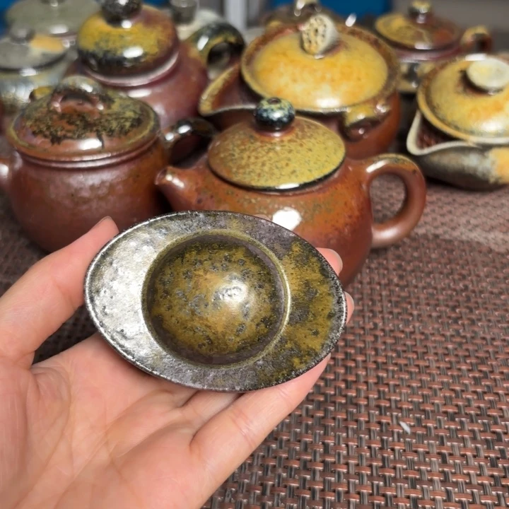 茶杯紫砂元宝盖只