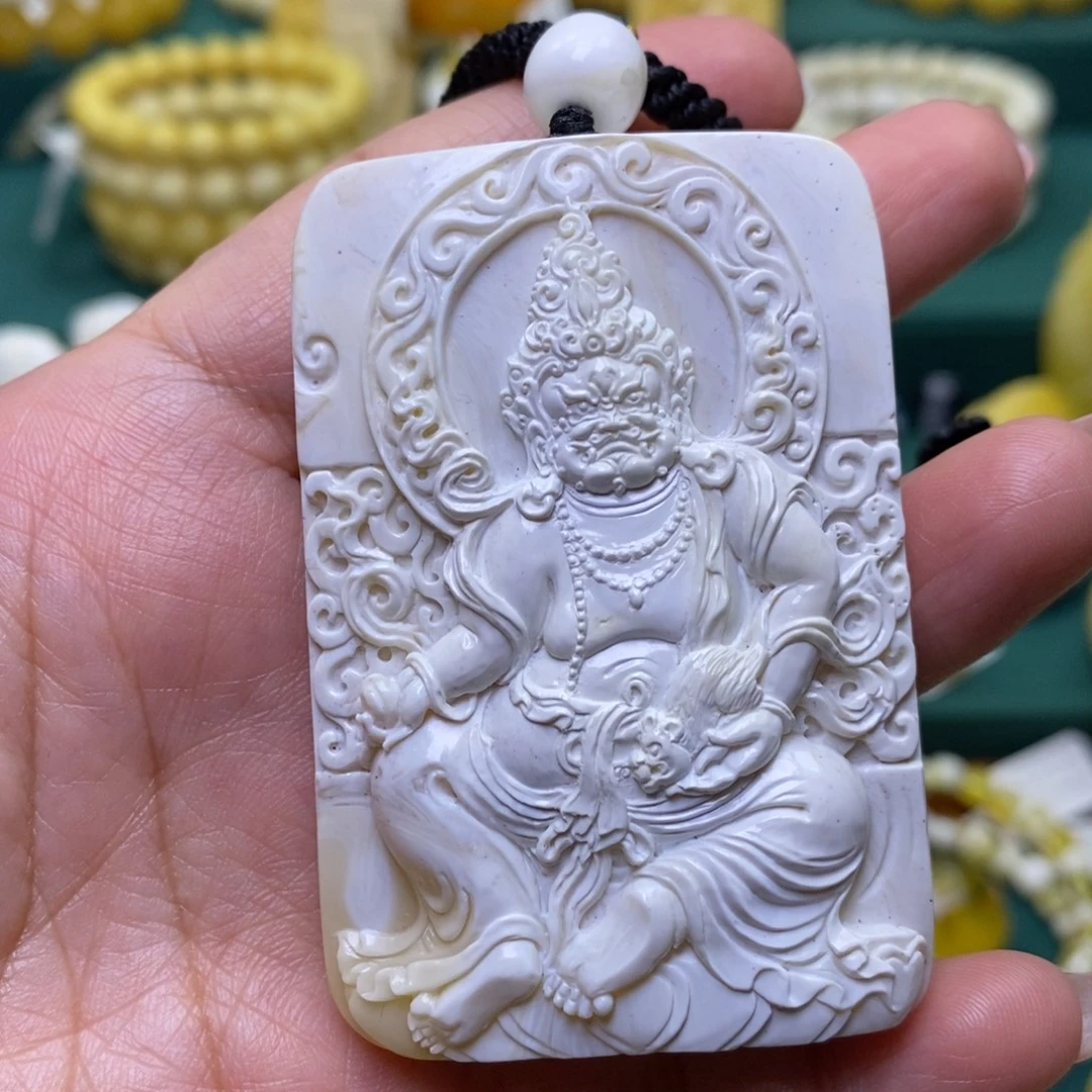 蜜蜡未镶嵌裸石黄财神