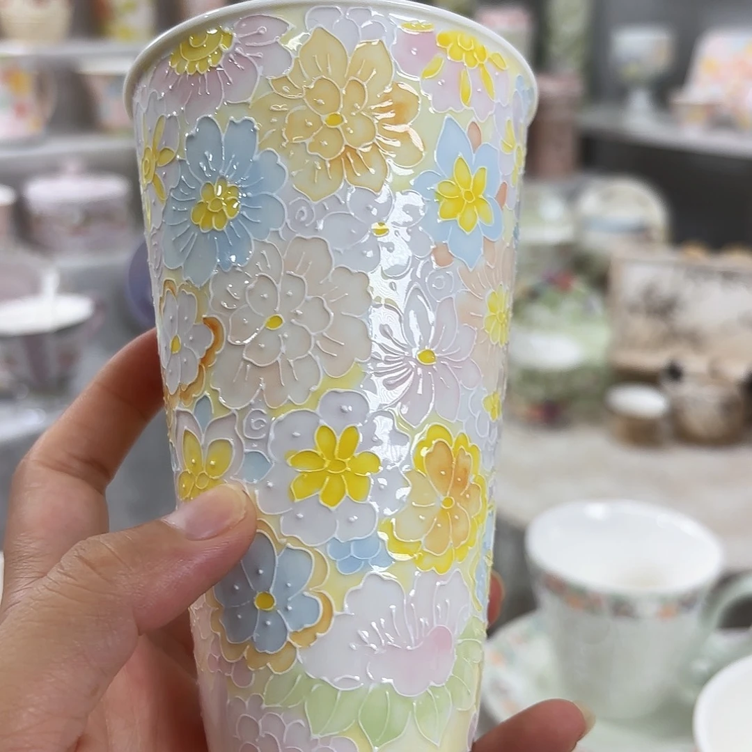 手绘创意高温釉下彩陶瓷