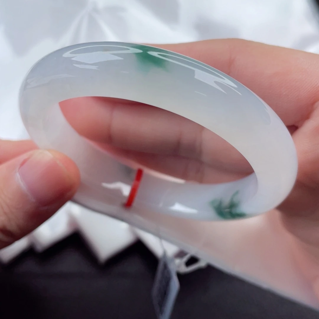 翡翠手镯未镶嵌正圈54