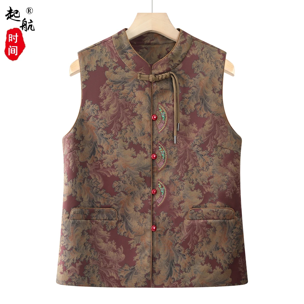 中老年人马甲女款老太太坎肩奶奶春装上衣洋气妈妈装背心老人衣服