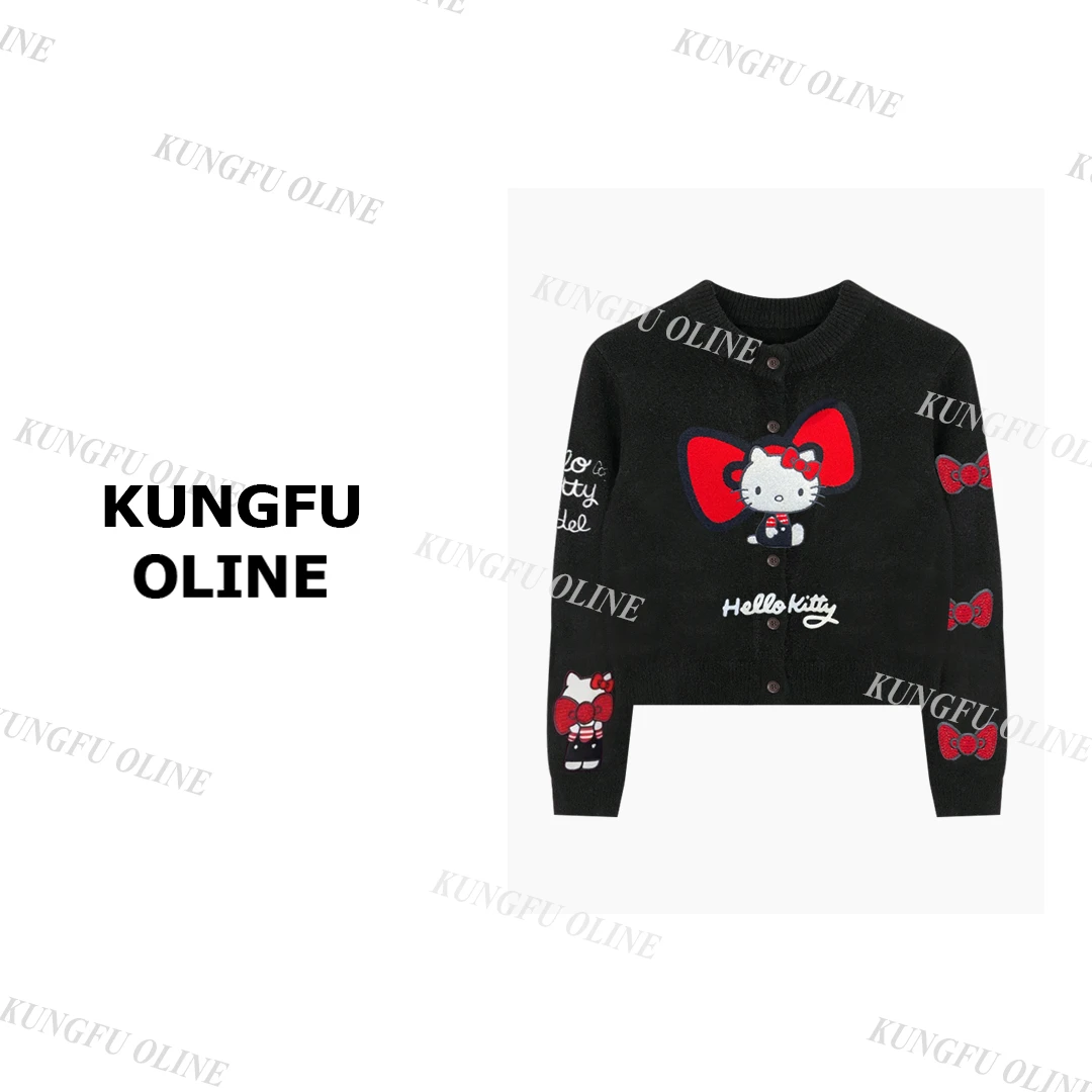 【kitty】KS53-48秋冬款开衫新款休闲保暖针织毛衣软糯上衣