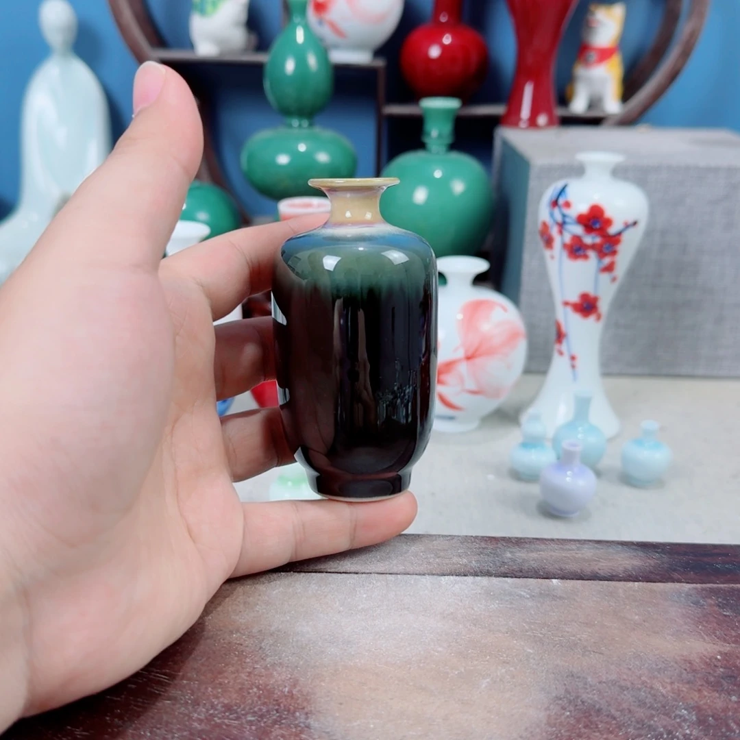 陶瓷手工小花器摆件