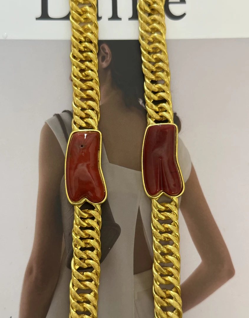 新款红色款手工原创设计款编绳百搭时尚复古手链