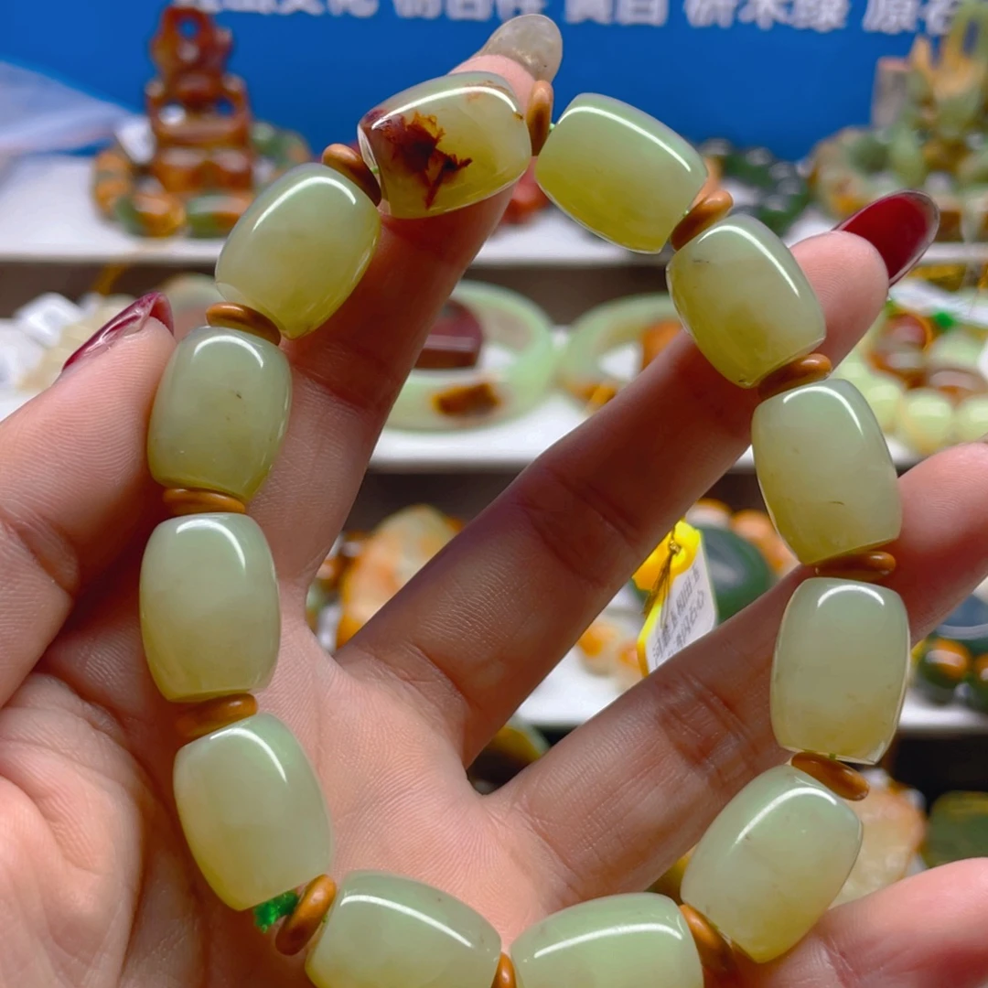 未镶嵌手串透闪石质玉