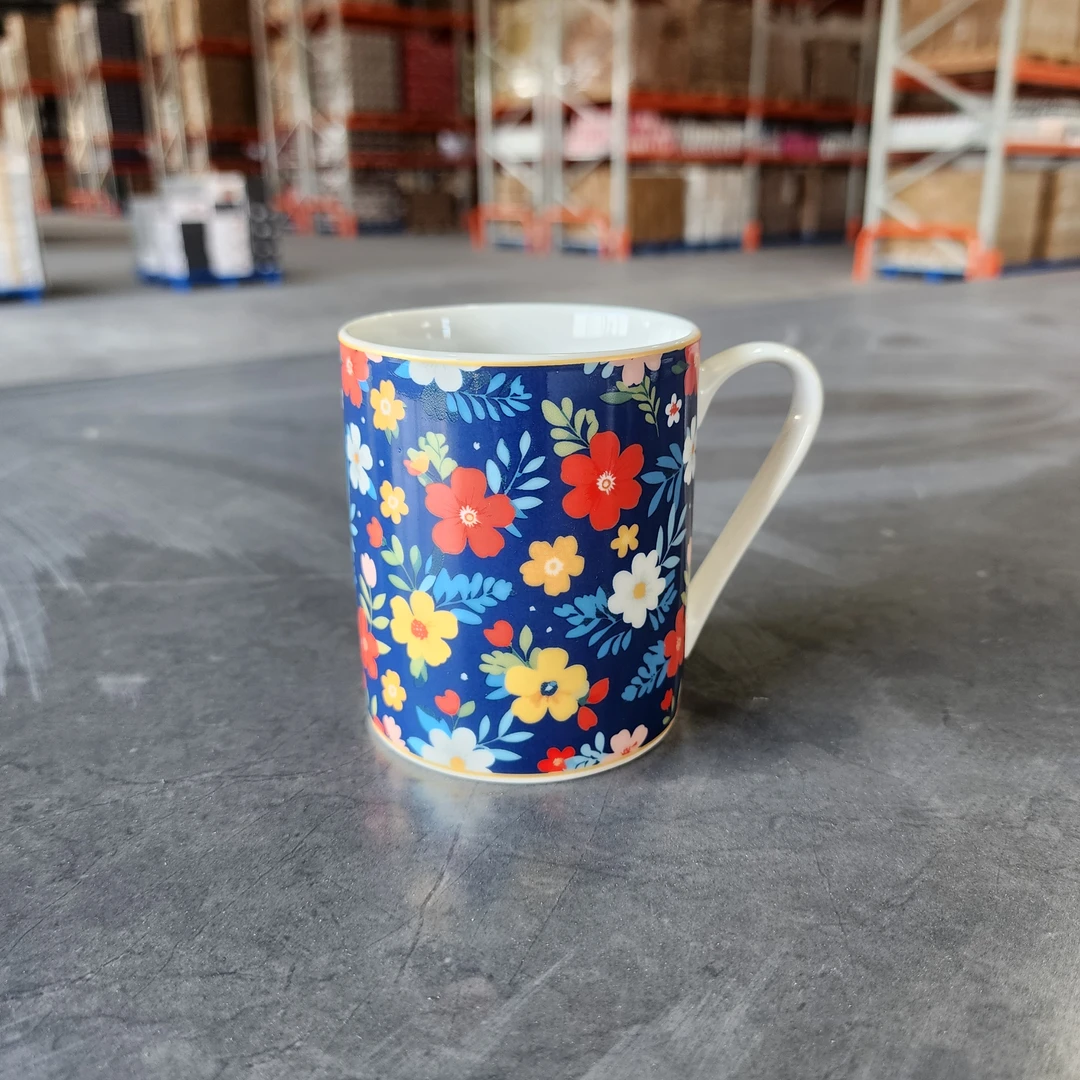 【330ml】摩瑟DP【ASL新骨瓷马克杯-蓝底】HAZC马克杯陶瓷