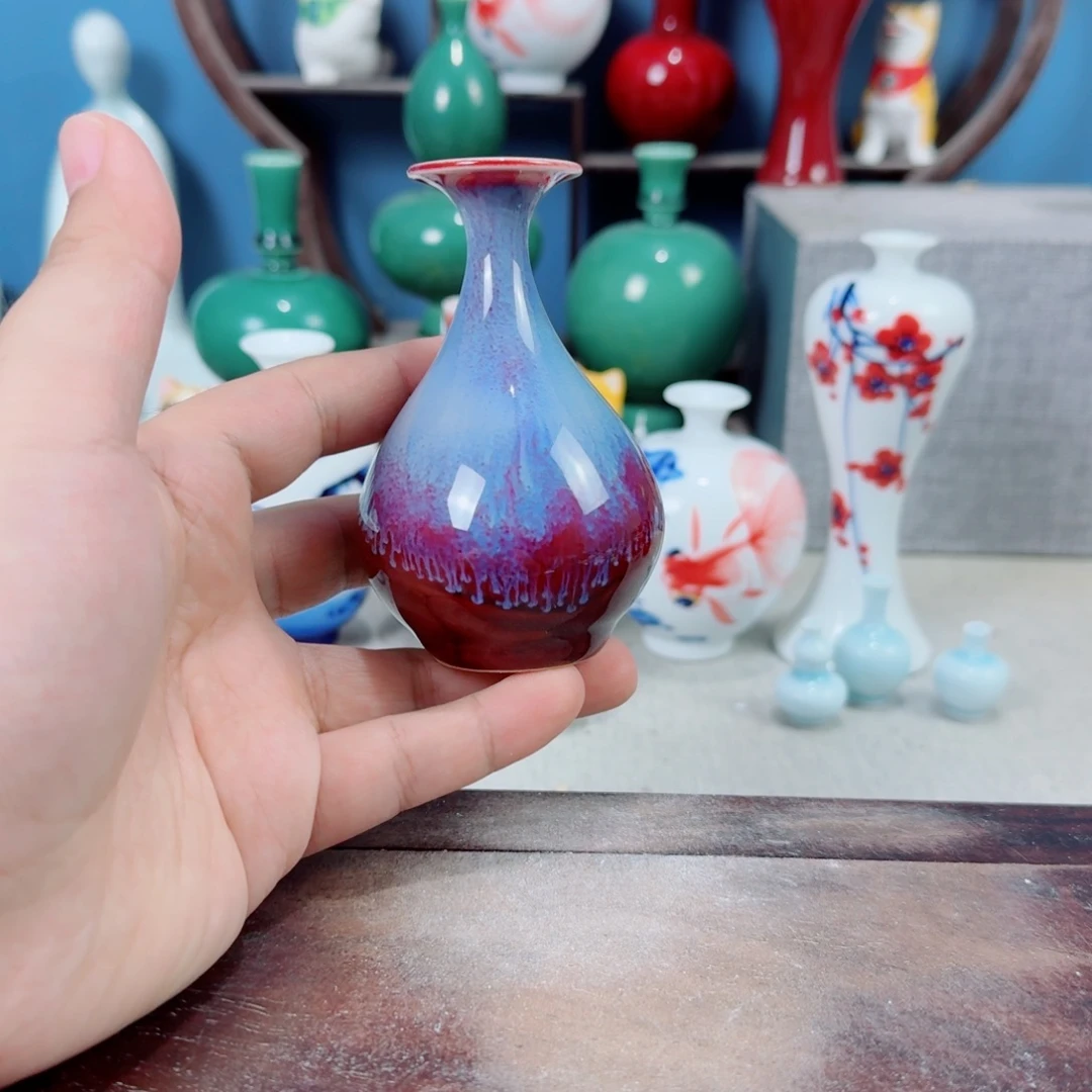 陶瓷手工小花器摆件