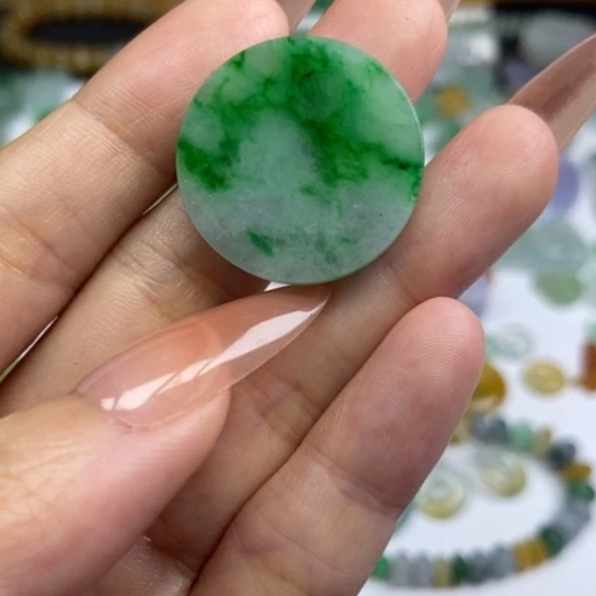 翡翠未镶嵌吊坠(不含链)天然缅甸翡翠a货