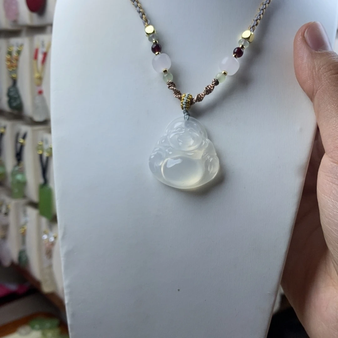 玛瑙/玉髓合金颈饰
