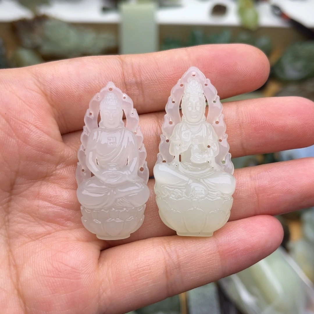 和田玉未镶嵌颈饰