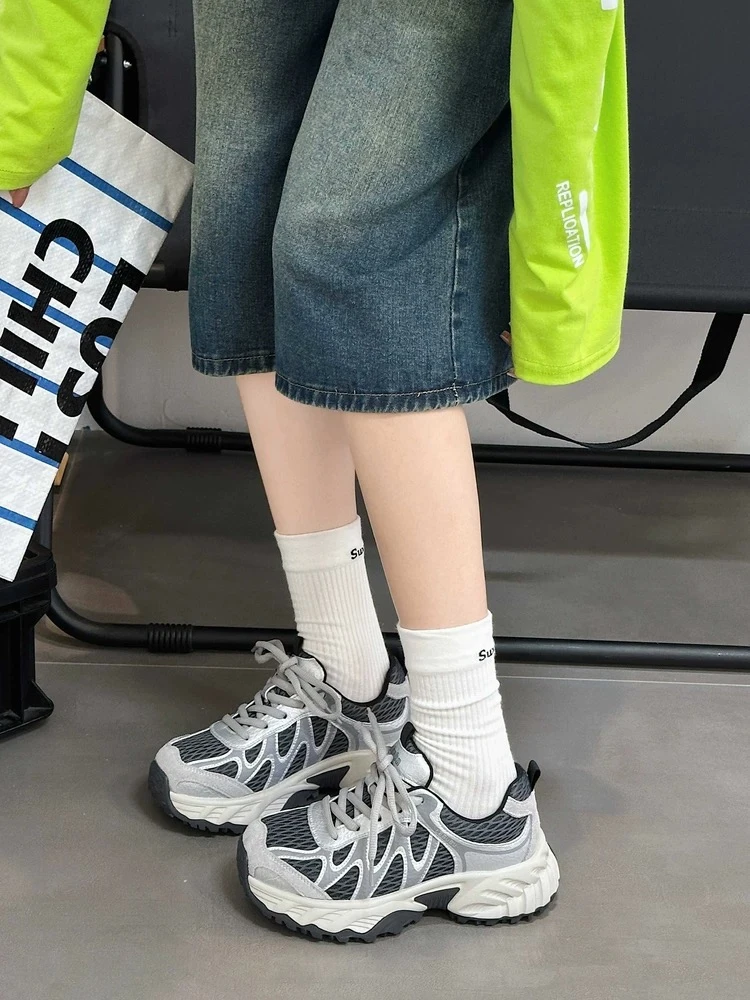2025秋季显瘦百搭运动休闲鞋老爹鞋女9866-2