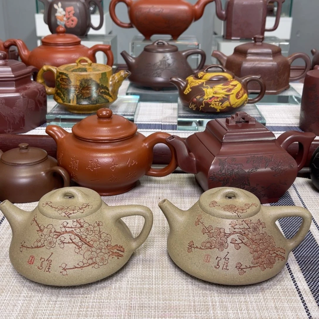 强***菜茶壶紫砂两把一起