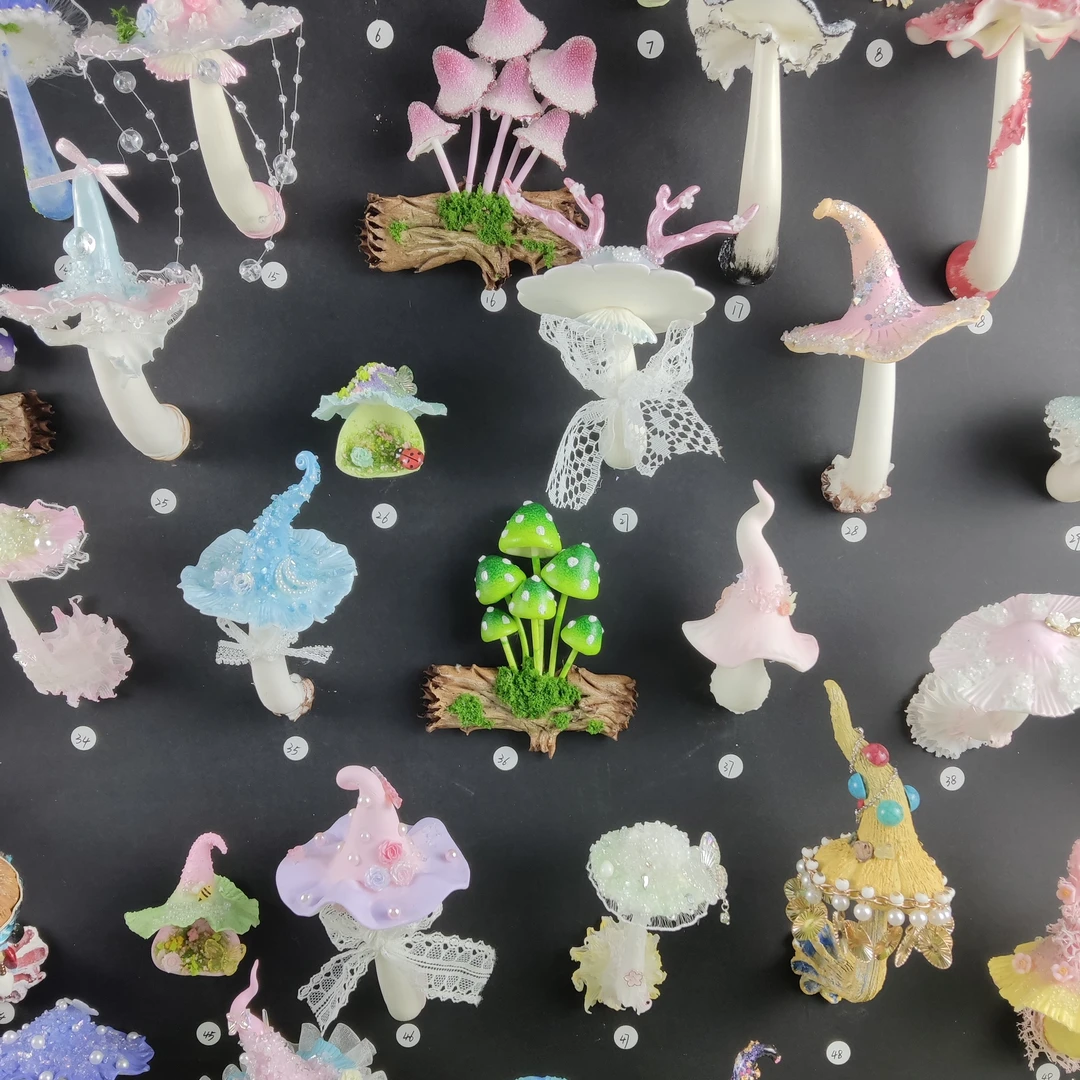 蘑菇粘土冰箱贴 魔幻版蘑菇