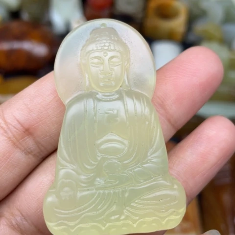 蛇纹石玉未镶嵌颈饰31