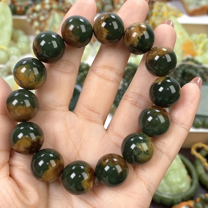 【闪购商品】透闪石质玉手串未镶嵌锦****斌