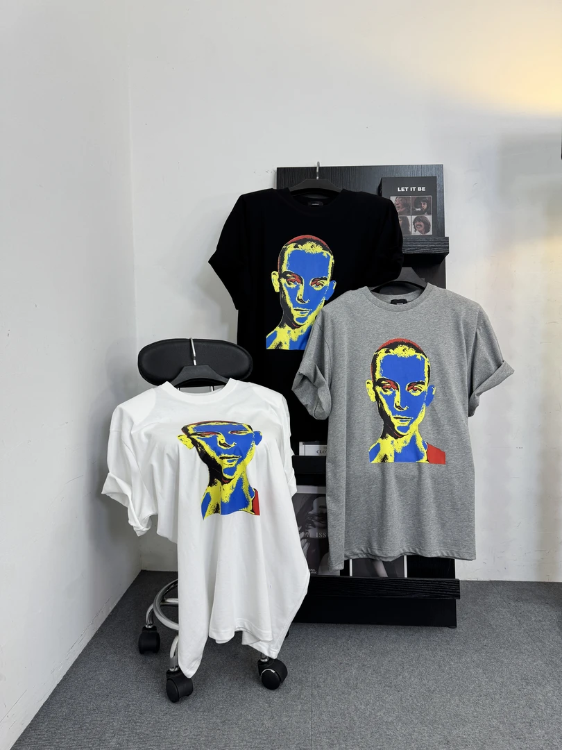 DAMAY推选超模人脸图印花炸街时尚小众设计款无性别穿搭6943