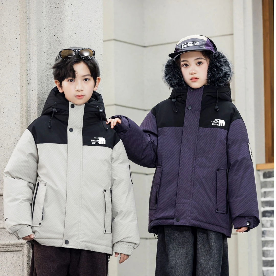 山北面XA826达人现货中大童加厚休闲潮流派克冲锋衣防风外套棉服