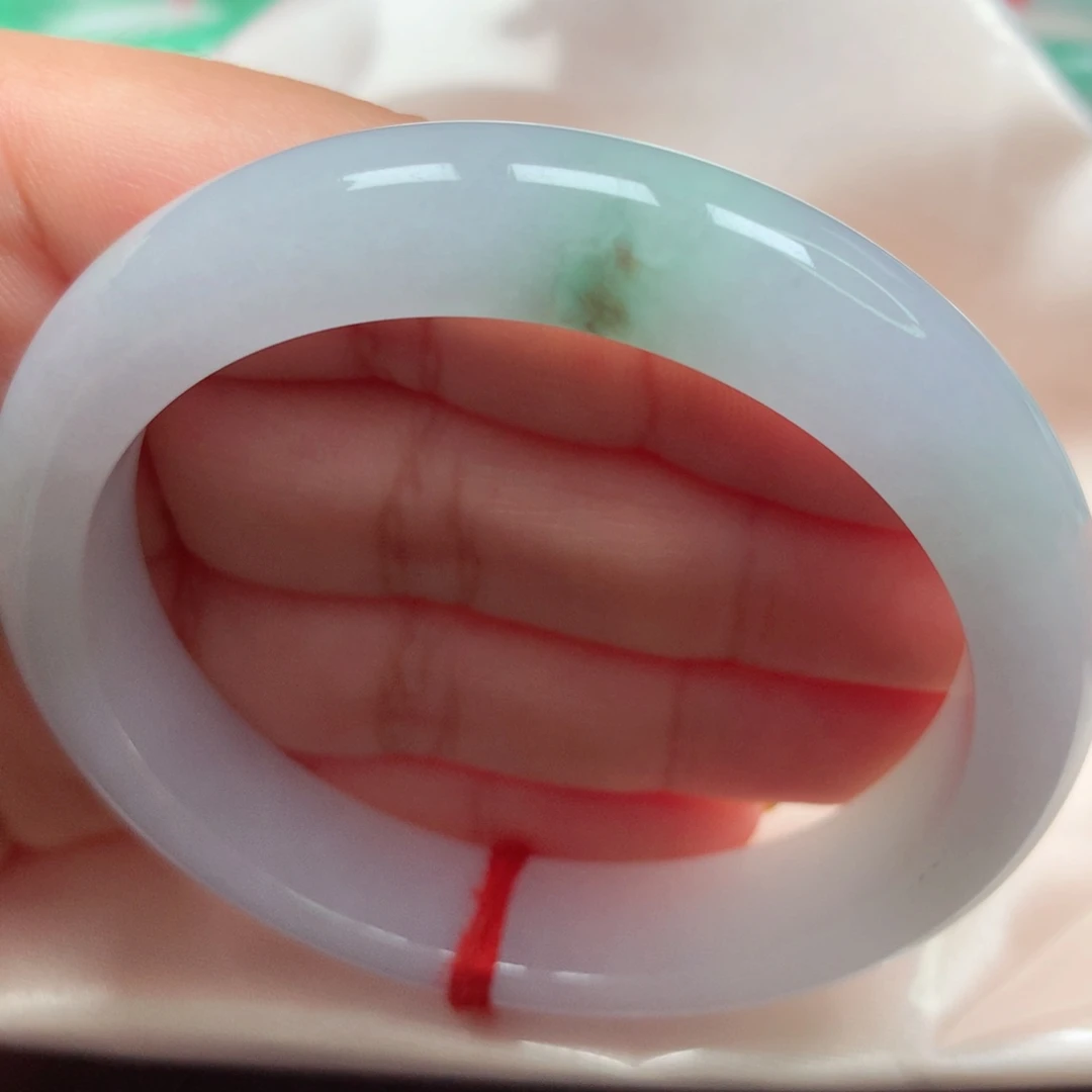 翡翠未镶嵌手镯58冰冰细腻