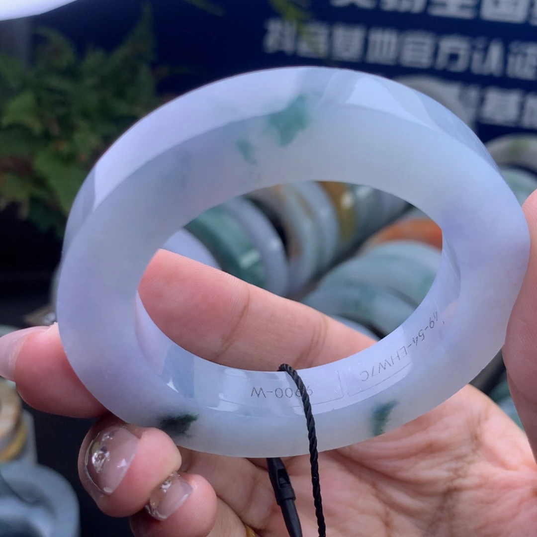 定制翡翠未镶嵌手镯不退不换