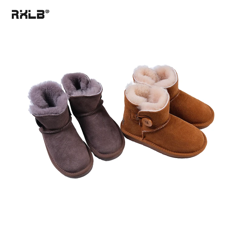 X151儿童雪地靴加厚保暖短靴子潮