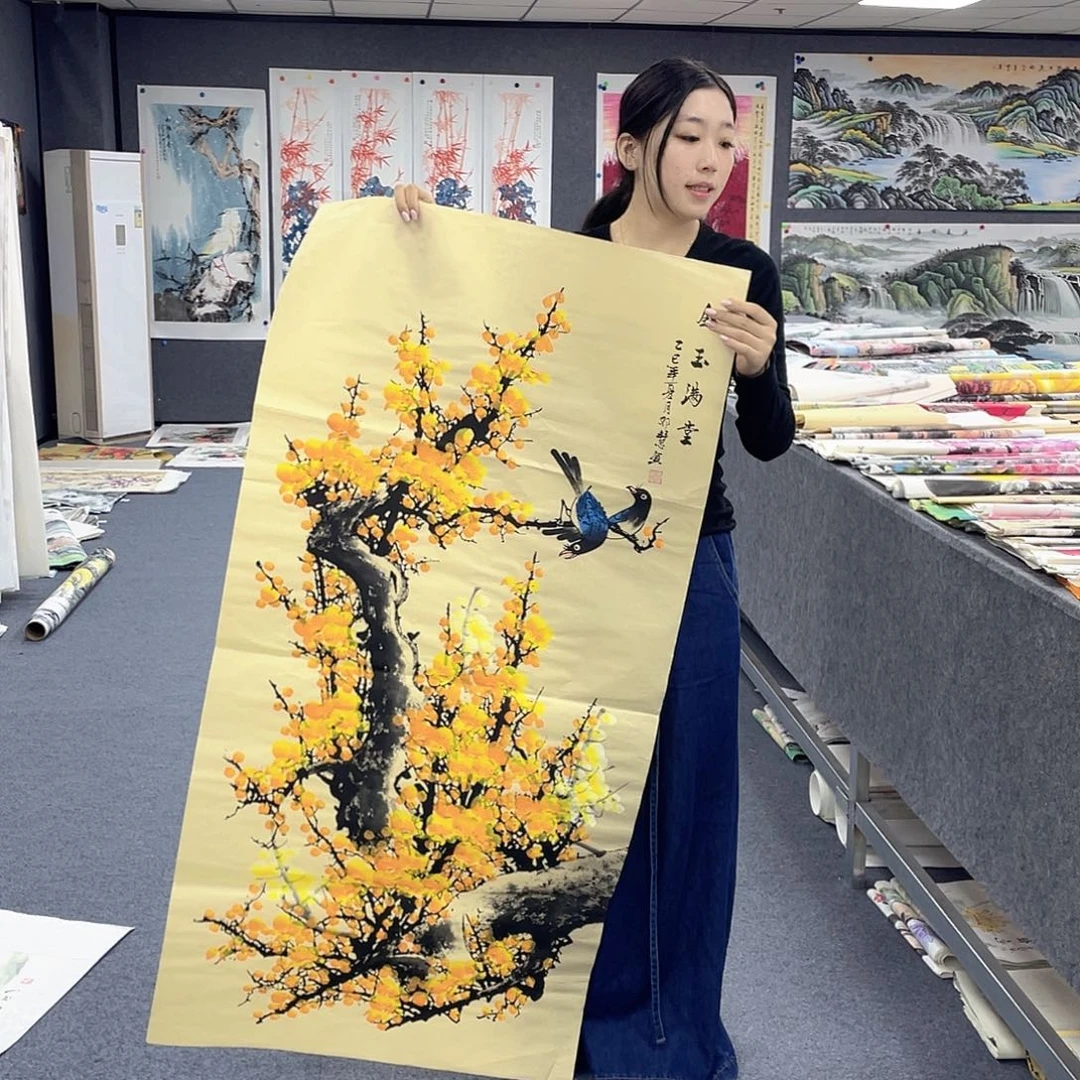 国画作品小姐姐放漏…