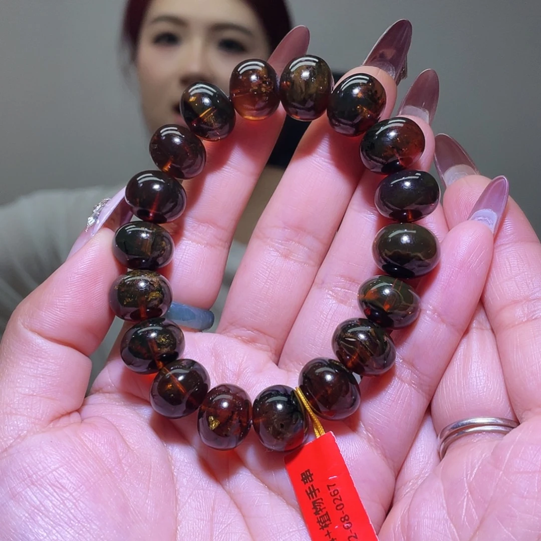 k***n琥珀未镶嵌裸石抚顺琥珀14+血珀108