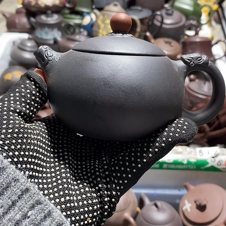 紫砂茶壶微瑕微笑