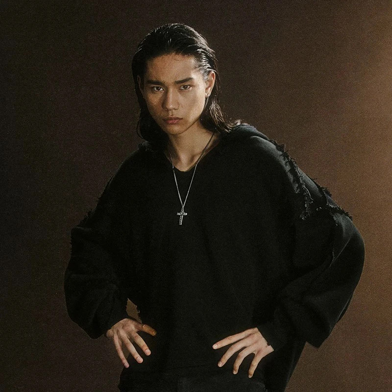 缠绕木乃伊十字做旧古银色