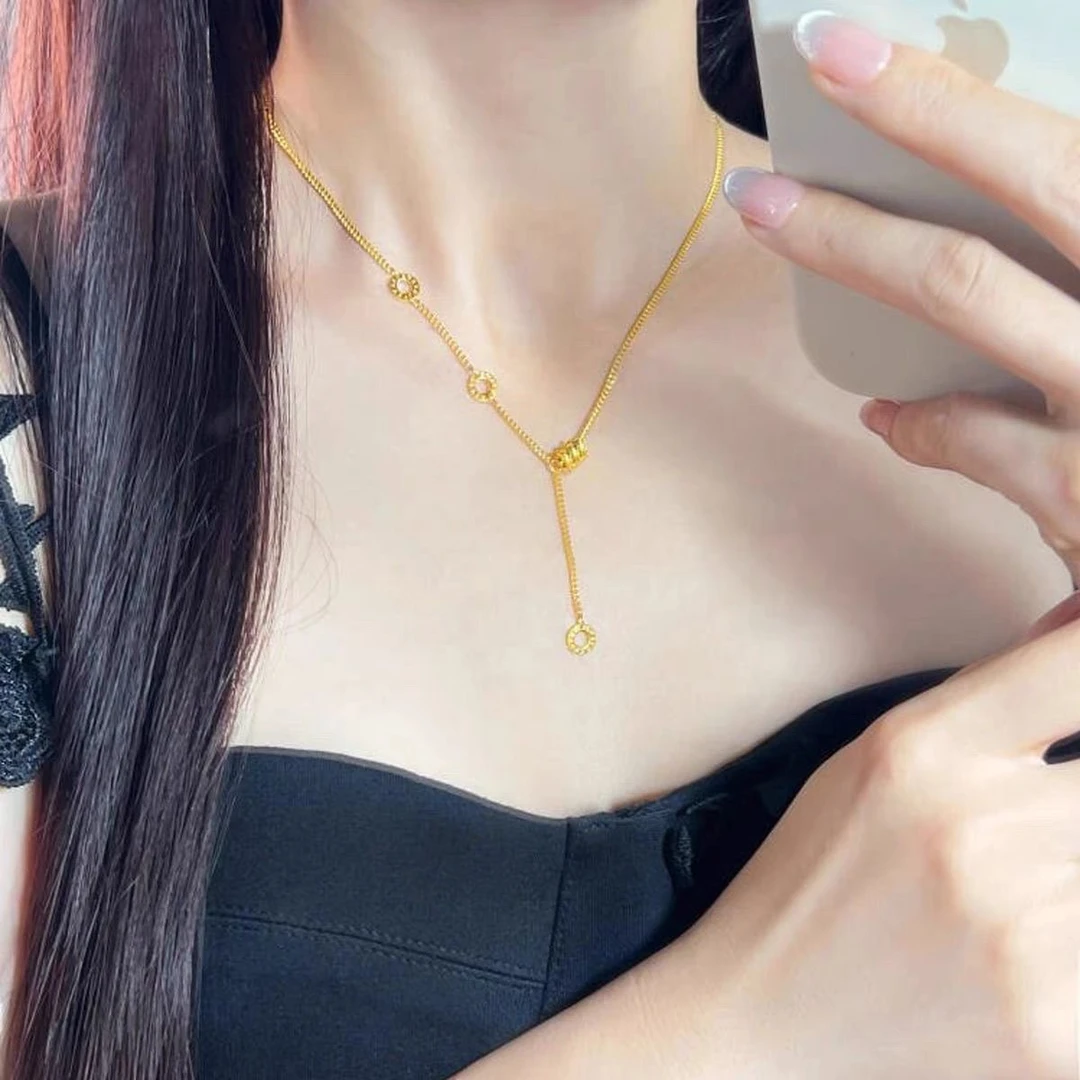 坠链均足银 小蛮腰套链时尚经典百搭气质轻奢古典设计礼物