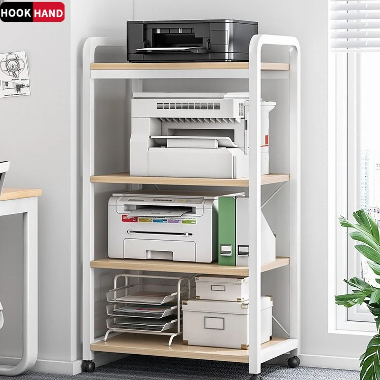 打印机置物架落地文件柜多功能储物架铁艺客厅办公室靠墙收纳层架